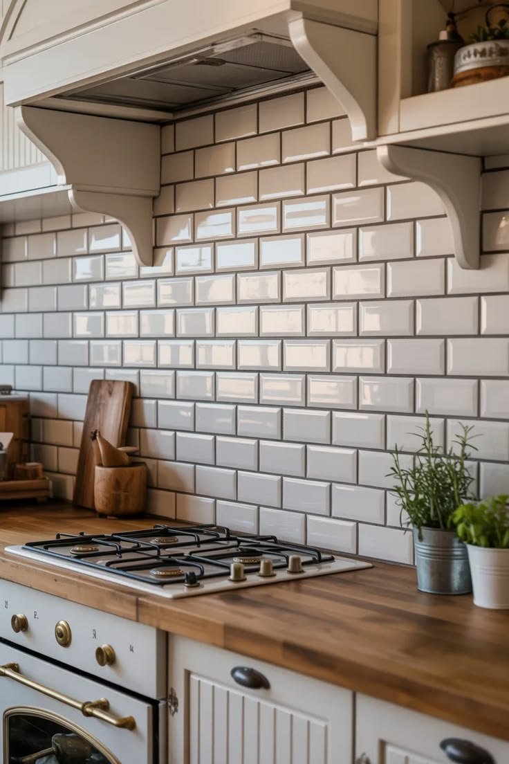 Tiled kitchen splashback in a Sheffield home