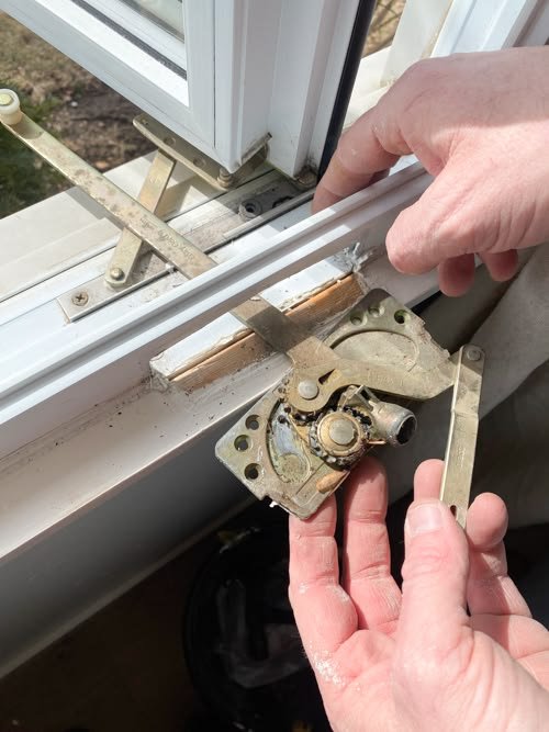 Crank window handle repair by SN & J Constructions in Cardiff