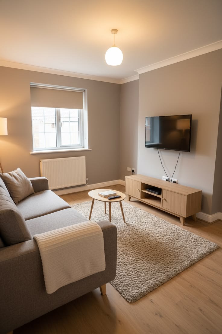Decorated living room in an Oxford home